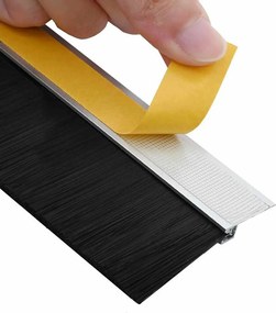 vidaXL Αυτοκόλλητες σφραγίδες πόρτας 2 pcs Ασημί 100 cm