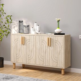 Κονσόλα Τραβερτίνη OLENOR 120x29.6x73.6