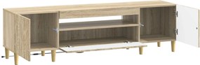 vidaXL Ντουλάπα LED Τηλεόρασης Sonoma Δρυς Επεξεργασμένο Ξύλο