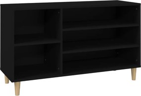 vidaXL Παπουτσοθήκη Μαύρο 102x36x60 εκ. από Επεξεργασμένο Ξύλο