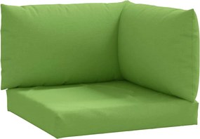 vidaXL Μαξιλάρια Παλέτας 3 τεμ. Πράσινο Μελανζέ Υφασμάτινα