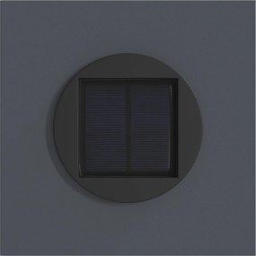 vidaXL Ηλιακό LED Φως Δρόμου 2 pcs Ανθρακί Κρύο Ρολαρισμένο Χάλυβα