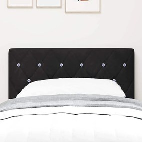 vidaXL Κεφαλάρι LED με φώτα λωρίδας LED Argyle Μαύρο 80 cm Βελούδο