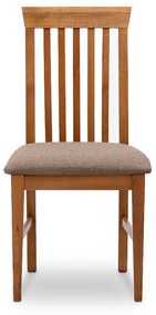 Καρέκλα τραπεζαρίας Francis Megapap από μασίφ ξύλο οξιάς χρώμα καρυδί 48x42x96εκ. - Ξύλο - GP039-0005,1