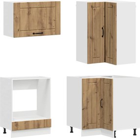 vidaXL Μονάδα κουζίνας LUCCA 8 pcs Artisan Δρυς Επεξεργασμένο Ξύλο