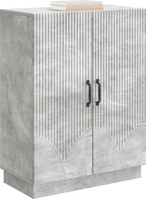 vidaXL Πλαϊνό γραφείο Γκρι Σκυροδέματος 66 x 34,5 x 87 εκ.