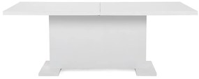Τραπέζι Scandinavian Choice 524, Άσπρο, 75x90x180cm, Επιμήκυνση, Ινοσανίδες μέσης πυκνότητας