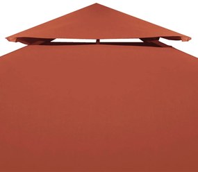 vidaXL Κάλυμμα για Κιόσκι 2 Επιπέδων Τερακότα 4 x 3 μ. 310 γρ./μ²
