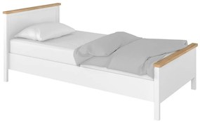 Κρεβάτι Fresno F109, Μονόκλινο, Άσπρο, 90x200, Πλαστικοποιημένη μοριοσανίδα, Τάβλες για Κρεβάτι, 104x209x86cm, 58 kg, Στρώμα: Ναι | Epipla1.gr