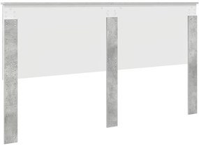 vidaXL Κεφαλάρι με κεφαλάρι Σκυρόδεμα Γκρι 180 cm Επεξεργασμένο ξύλο
