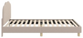 vidaXL Κρεβάτι Παιδικής Κρεβατοκάμαρας με Κεφαλάκι Ανοιχτό γκρι