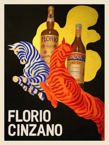 Εκτύπωση έργου τέχνης Florio Cinzano (Vintage Bar Ad) - Leonetto Cappiello, (30 x 40 cm)