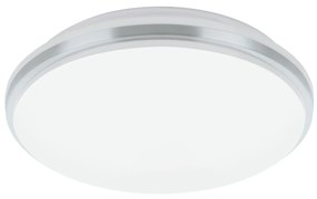 Πλαφονιέρα Οροφής Λευκή IP44 Ανθυγρή 34xH6,5cm LED 4000K 1900lm Eglo Pinetto 900365