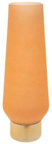 Βάζο Γυάλινο Με Βάση 84968 10x45cm Orange Γυαλί