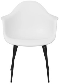 vidaXL Καρέκλες Τραπεζαρίας 4 τεμ. Λευκές από Πολυπροπυλένιο