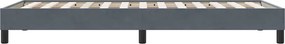 vidaXL Box Spring Κρεβάτι χωρίς στρώμα Σκούρο γκρι 80x210 cm Βελούδινο