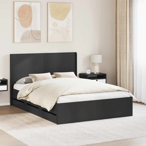 vidaXL Καλάθι με αποθήκη και κεφαλάρι Μαύρο 150 x 200 cm