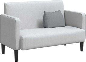 vidaXL Μαξιλάρι Πλάτης Ανοιχτό γκρι 45 x 20 x 35 εκ. ύφασμα