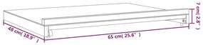 Καβαλέτο Επιτραπέζιο 65 x 48 x 7 εκ. από Μασίφ Ξύλο Οξιάς