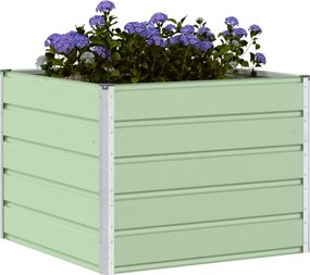 vidaXL Γλάστρα Παστέλ Πράσινο 100 x 100 x 75 εκ Ατσάλι
