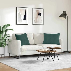 vidaXL Μαξιλάρι Καναπέ 2 pcs Σκούρο Πράσινο 70 x 50 cm