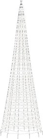 vidaXL Χριστουγεννιάτικο δέντρο LED 1534 LED Ψυχρό Λευκό 500 εκ.