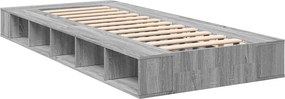 vidaXL Πλαίσιο Κρεβατιού Γκρι Sonoma 90x200 εκ. Επεξεργασμένο Ξύλο