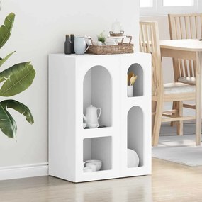 vidaXL Πλαϊνό γραφείο ELST Λευκό 59 x 35 x 80.5 εκ. Επεξεργασμένο ξύλο