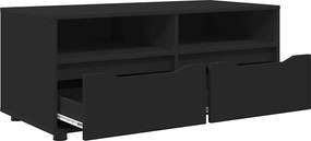 vidaXL Ντουλάπι TV 100 x 48 x 43 εκ. Μαύρο Επεξεργασμένο Ξύλο