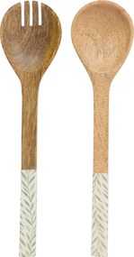 Κουτάλες Σαλάτας (Σετ 2τμχ) S-D Inaya Green 212212C
