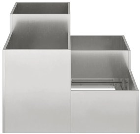vidaXL Κήπος Φυτώριο 100 x 100 x 60 εκ. από ανοξείδωτο ατσάλι