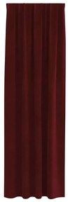 vidaXL Κουρτίνες με κουρτίνες 2 pcs Μπορντό 140 x 245 cm Βελούδο
