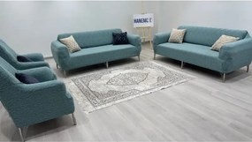 Stewehome Σετ καλύμματα καναπέ από πολυεστέρα και βαμβάκι με ριγέ σχέδιο 180x230 cm