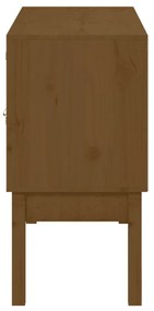 vidaXL Ντουλάπι Καφέ Μελί 110 x 40 x 78 εκ. από Μασίφ Ξύλο Πεύκου