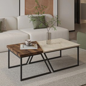 Coffee Table Set Verona P0024623 - Travertine, Rustic Walnut Travertine
Rustic Walnut