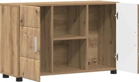 vidaXL Πλαϊνό γραφείο με ράφι FLORIN Artisan Oak 88,5 x 30,5 x 55,5 εκ