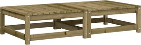 vidaXL Patio Footstool Natural Impregnated