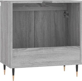 vidaXL Ντουλάπι Μπάνιου Γκρι Sonoma 58 x 33 x 60 εκ. από Επεξεργ. Ξύλο