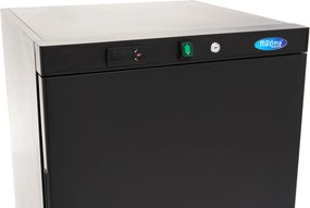 Fridge - 200L - 3 Adjustable Shelves - Black