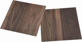vidaXL Πλάκες Δαπέδου 55 pcs Σκούρο Καφέ 5,11 m² PVC
