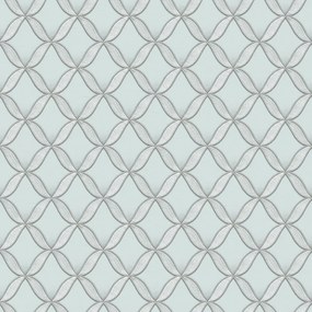 Ταπετσαρία τοίχου Fabric Touch Geometric Light Blue FT221223