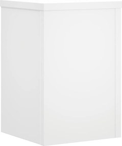 vidaXL Βάσεις Φυτών 2 τεμ. Λευκές 25x25x35 εκ. από Επεξεργασμένο Ξύλο