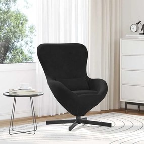 vidaXL Κάθισμα-αυγό Μαύρο 63 x 73 x 90 εκ Βελούδο