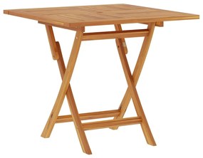 vidaXL Τραπέζι Κήπου Πτυσσόμενο 85 x 85 x 76 εκ. από Μασίφ Ξύλο Teak