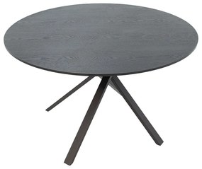TΡΑΠΕΖΙ CERCO PAKOWORLD MDF ΜΑΥΡΟ Φ120X75ΕΚ