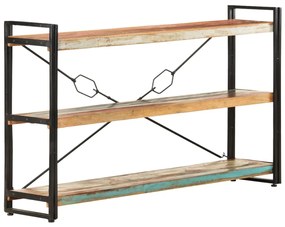 vidaXL Βιβλιοθήκη με 3 Επίπεδα 140x30x80 εκ. Μασίφ Ανακυκλωμένο Ξύλο