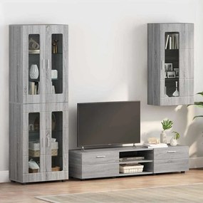 vidaXL Ντουλάπα τοίχου Γκρι sonoma 55 x 29 x 100 εκ Επεξεργασμένο ξύλο