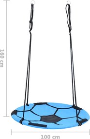 vidaXL Κούνια Φωλιά με Μπάλα Ποδοσφαίρου 100 εκ.