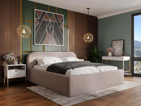 Επενδυμένο κρεβάτι Deisin-Roz-140 x 200