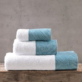 Πετσέτες Charisma Σε Κουτί (Σετ 3τμχ) Turqoise Ρυθμός Towels Set 70x140cm 100% Βαμβάκι